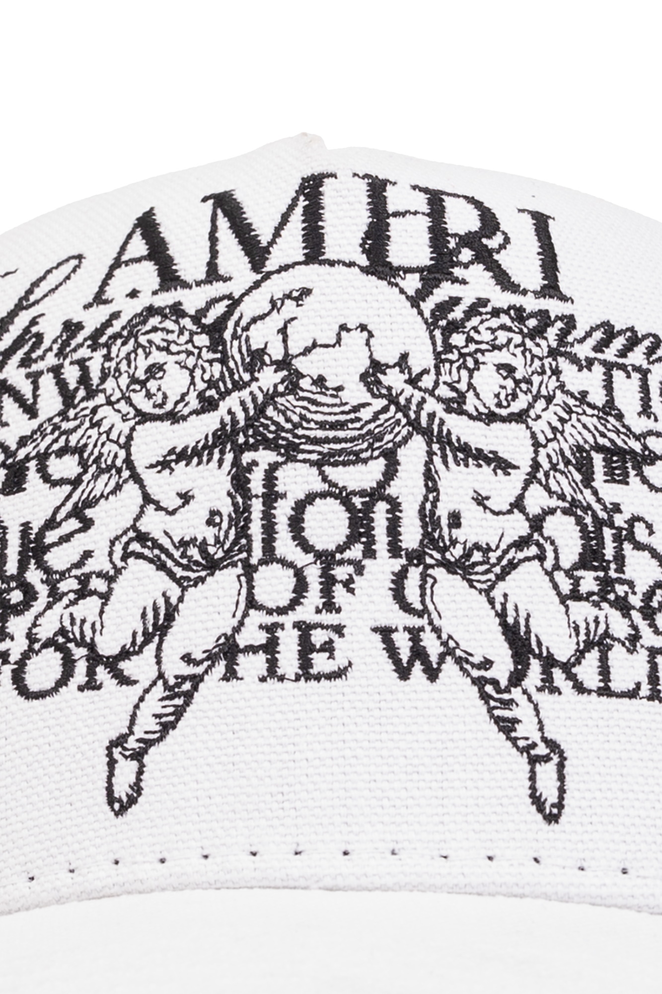 White Baseball cap with logo Amiri - SchaferandweinerShops